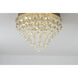 Canada LED 20 inch Gold Semi Flush Mount Ceiling Light